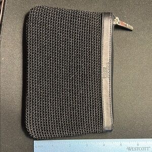 Black Mesh Zip Pouch